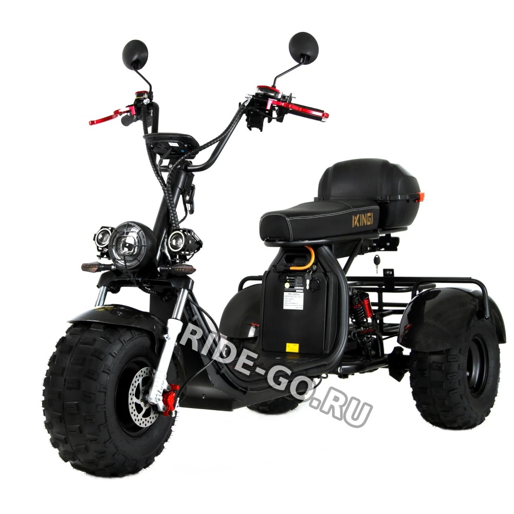Электроскутер Ikingi X7 PRO Trike Off Road Карбон