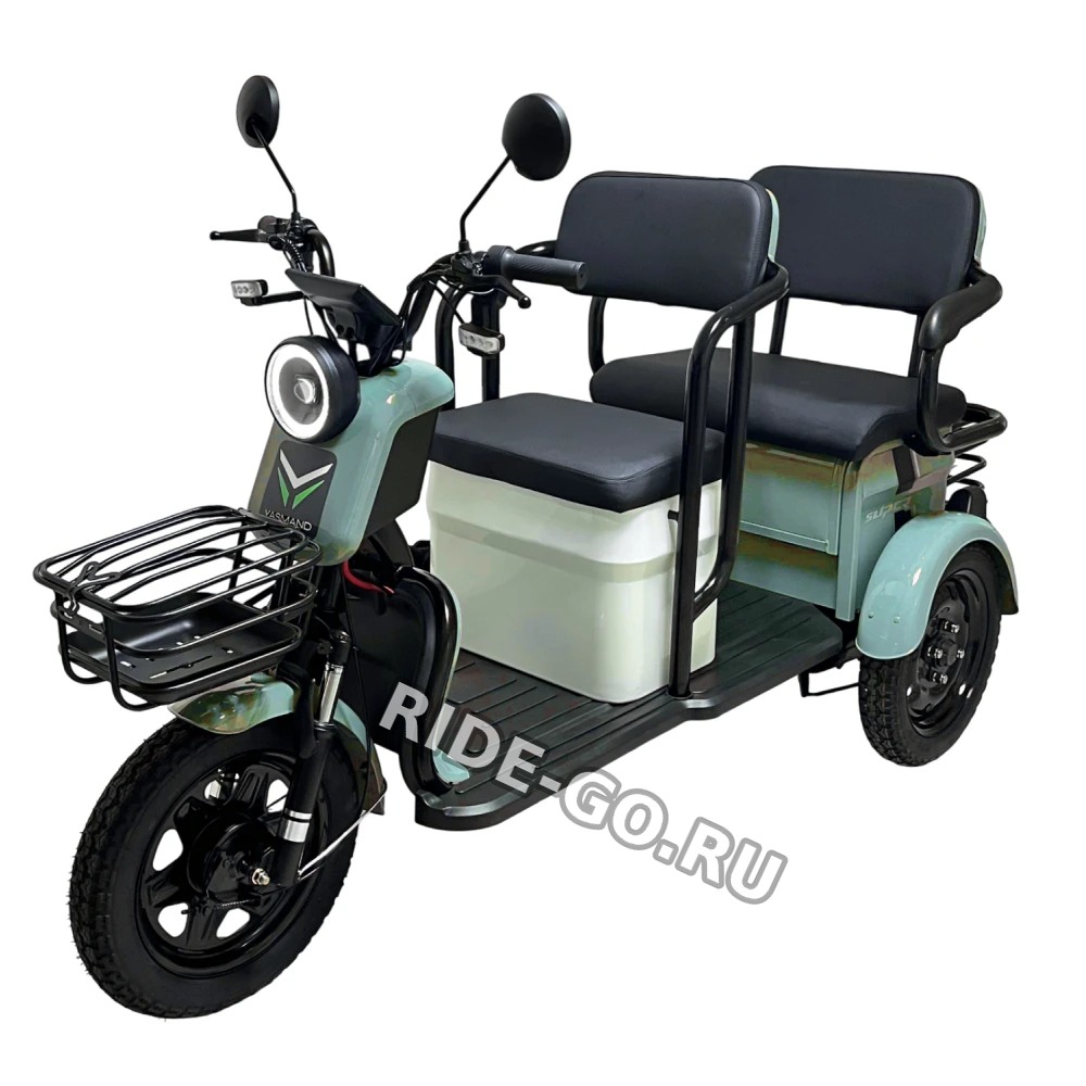 Электротрицикл Yasmand R12 Зеленый