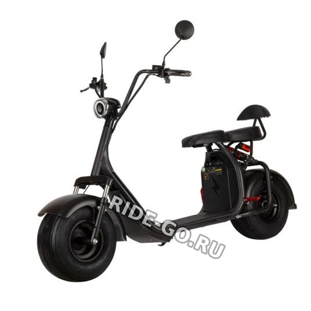 Электроскутер Citycoco GT X7 PRO Черный матовый (2000W) Off Road