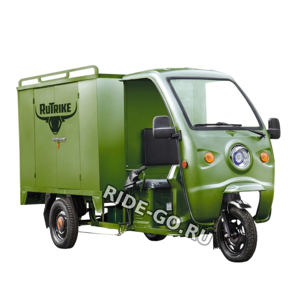Грузовой электротрицикл Rutrike КАРГО 1500 60V1000W зеленый