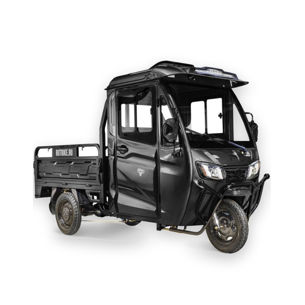 Грузовой электротрицикл Rutrike КАРГО Кабина Универсал 1500 60V1000W черный
