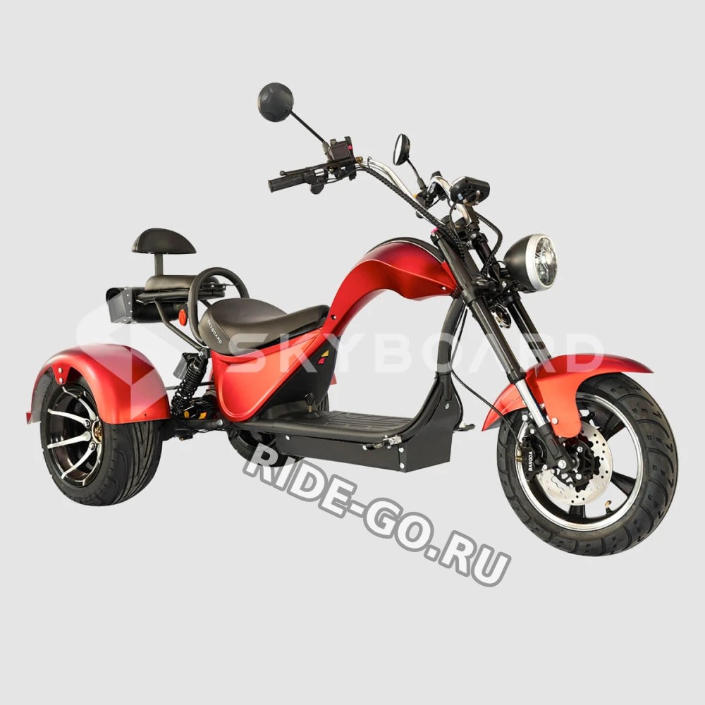 Электроскутер CityCoco SKYBOARD Trike Chopper-2000 Красный