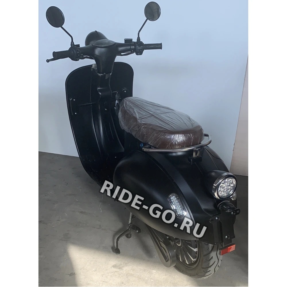 Электроскутер GreenCamel Vespa Style, 72V 3000W R12 быстросъем Черный