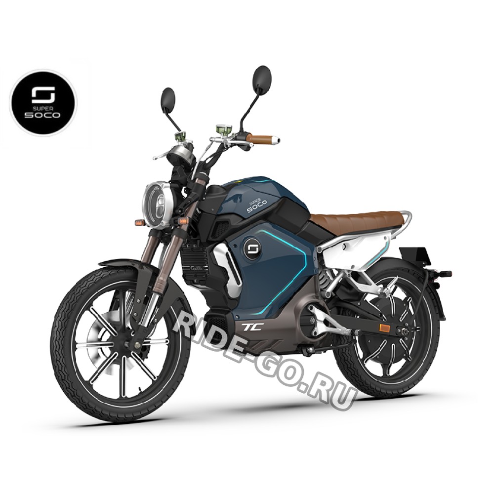 Электромотоцикл Super Soco TC 3000W 30Ah Blue