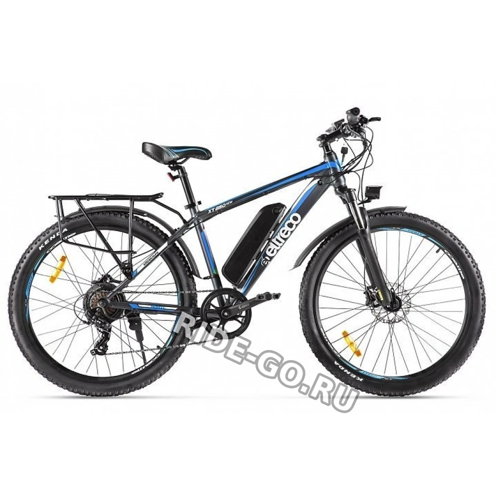 Электровелосипед велогибрид Eltreco XT 850 new (черно-синий)