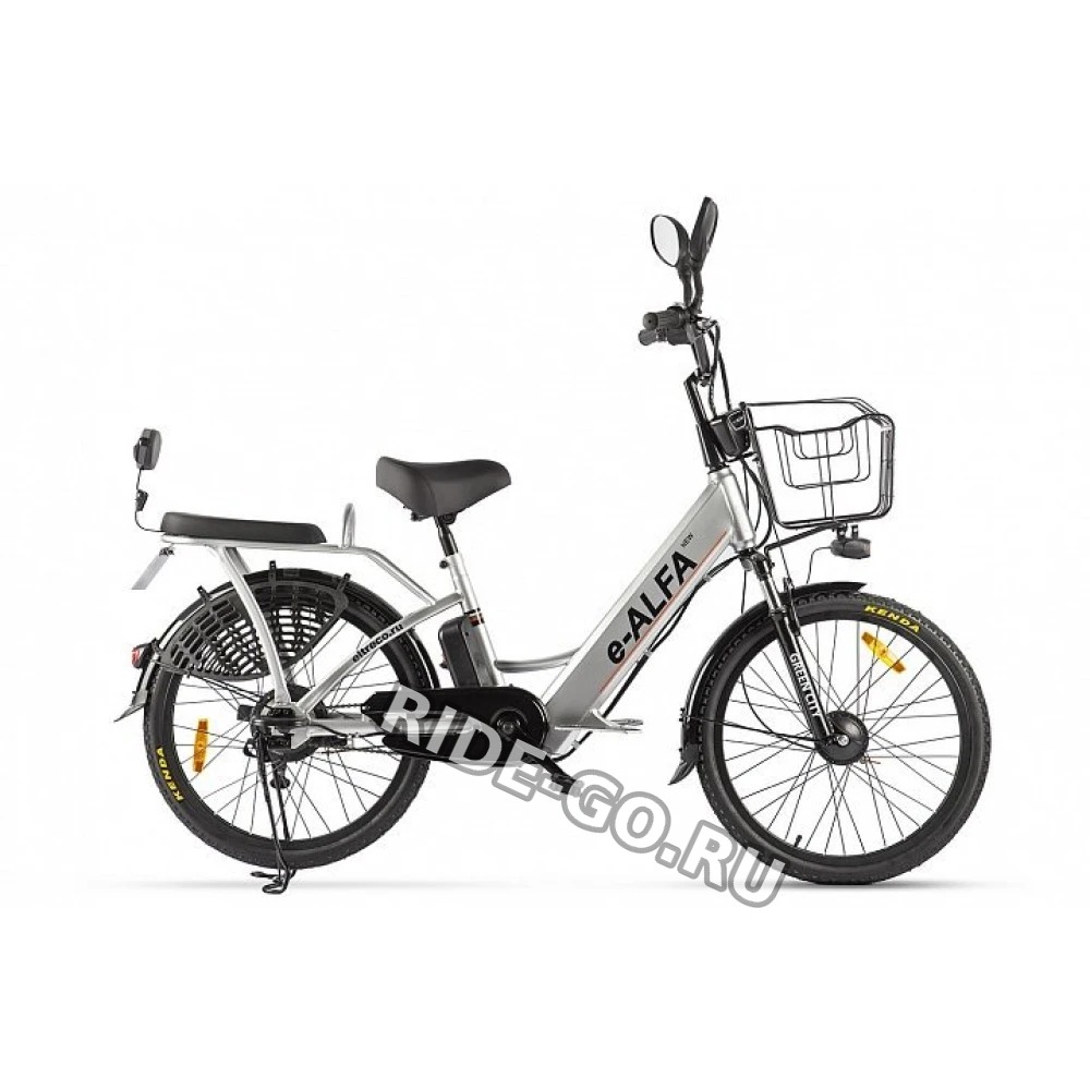 Электровелосипед Green City e-ALFA new (Серебристый)
