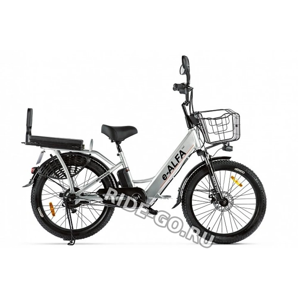 Электровелосипед GREEN CITY e-ALFA Fat Серый