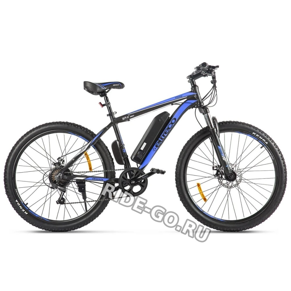 Электровелосипед велогибрид Eltreco XT 600 D черно-синий