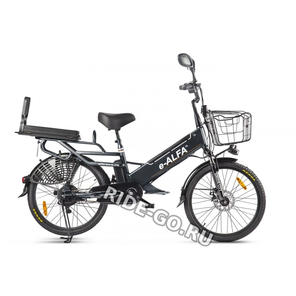 Электровелосипед велогибрид GREEN CITY e-ALFA GL Черный
