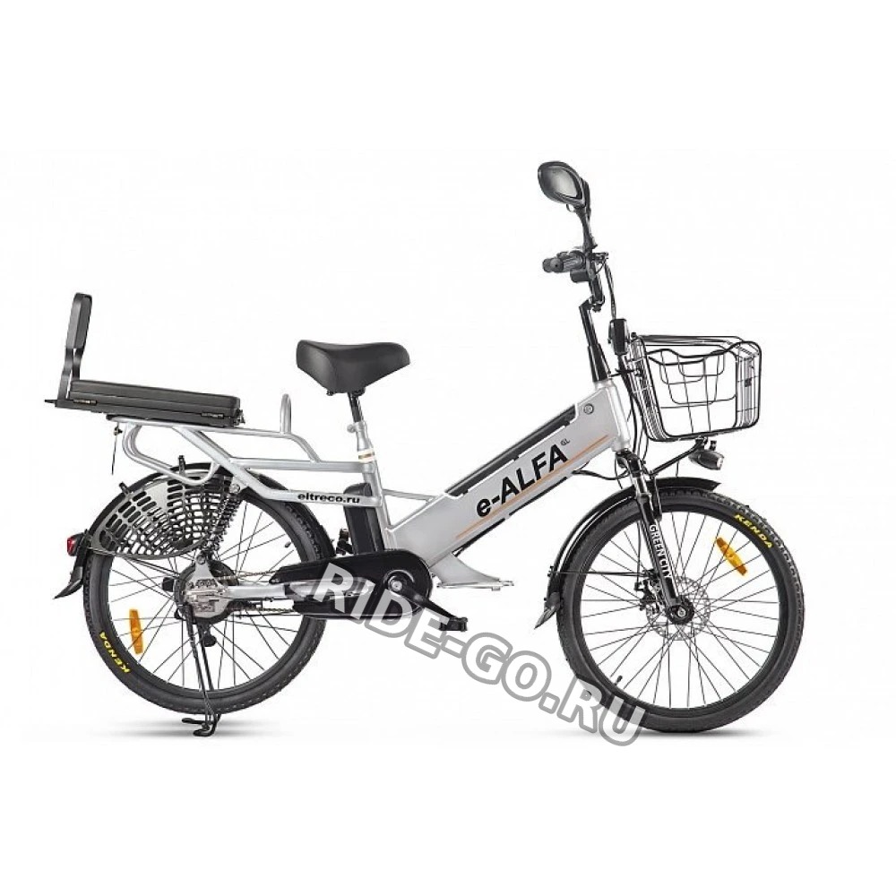 Электровелосипед велогибрид GREEN CITY e-ALFA GL Серый