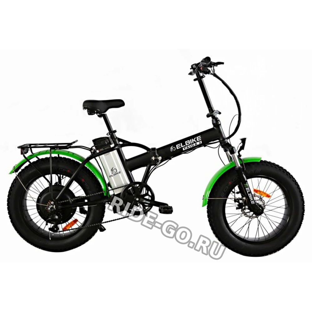 Электровелосипед Elbike Taiga 2 St Чёрно-зеленый