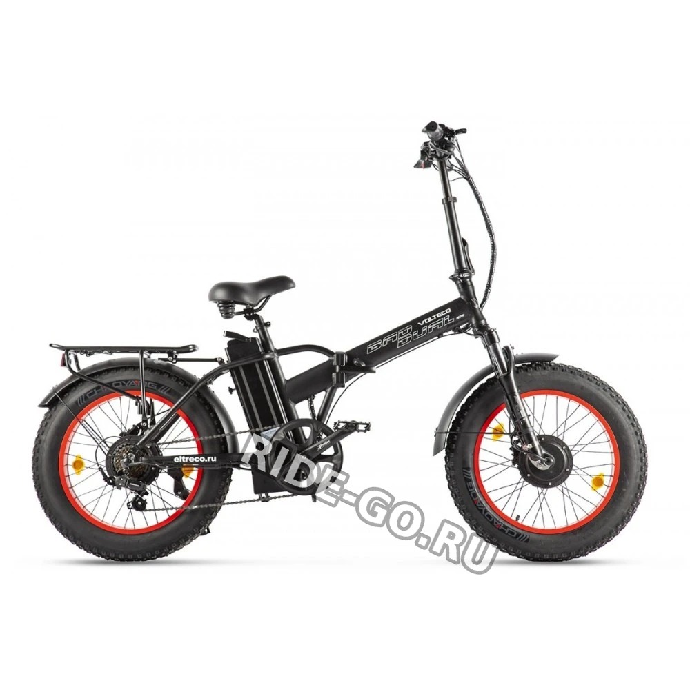 Электровелосипед VOLTECO BAD DUAL NEW Черно-красный