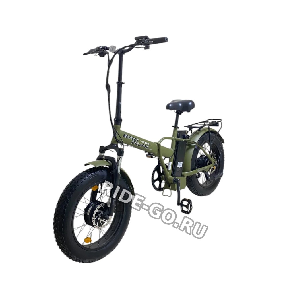 Электровелосипед VOLTECO BAD DUAL NEW Хаки