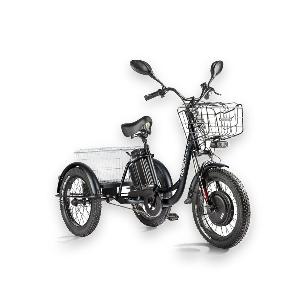 Электровелосипед электротрицикл Eltreco Porter Fat 700 Черный