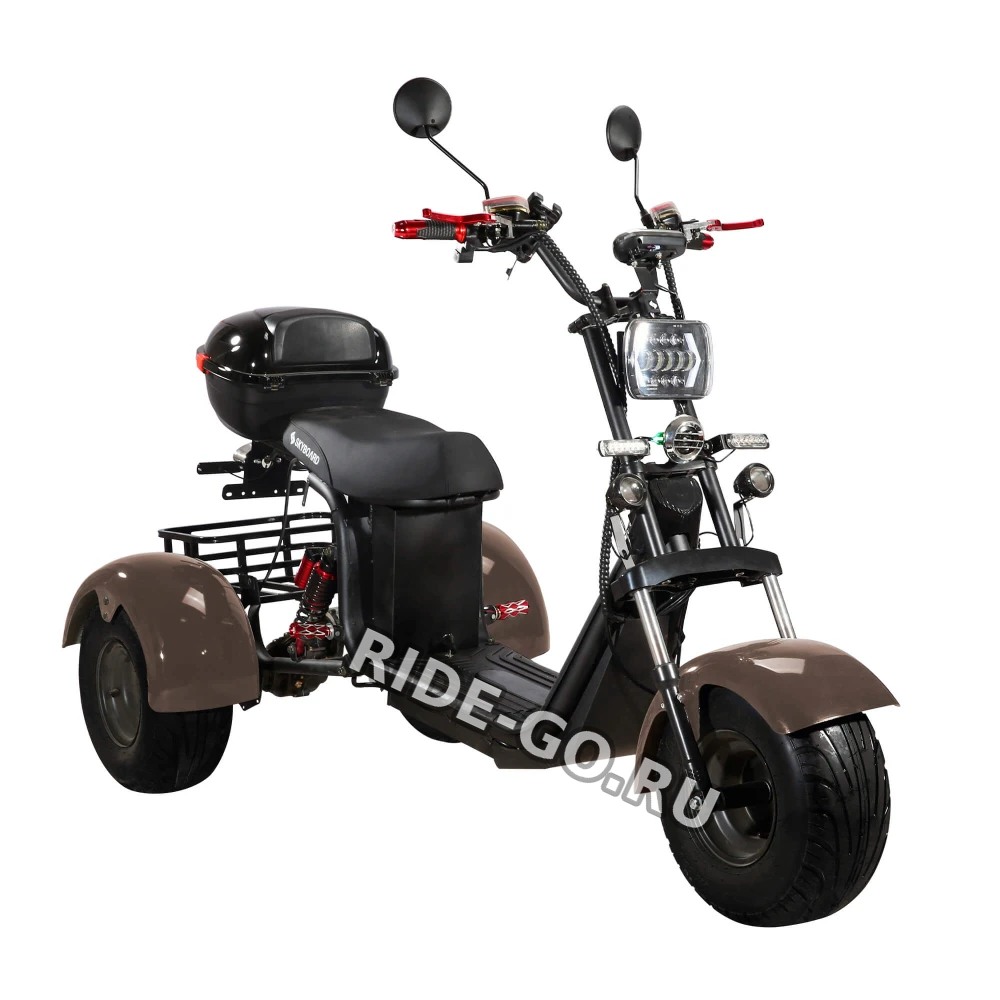 Электроскутер CityCoco SKYBOARD BR40-3000 OFF-ROAD Trike коричневый