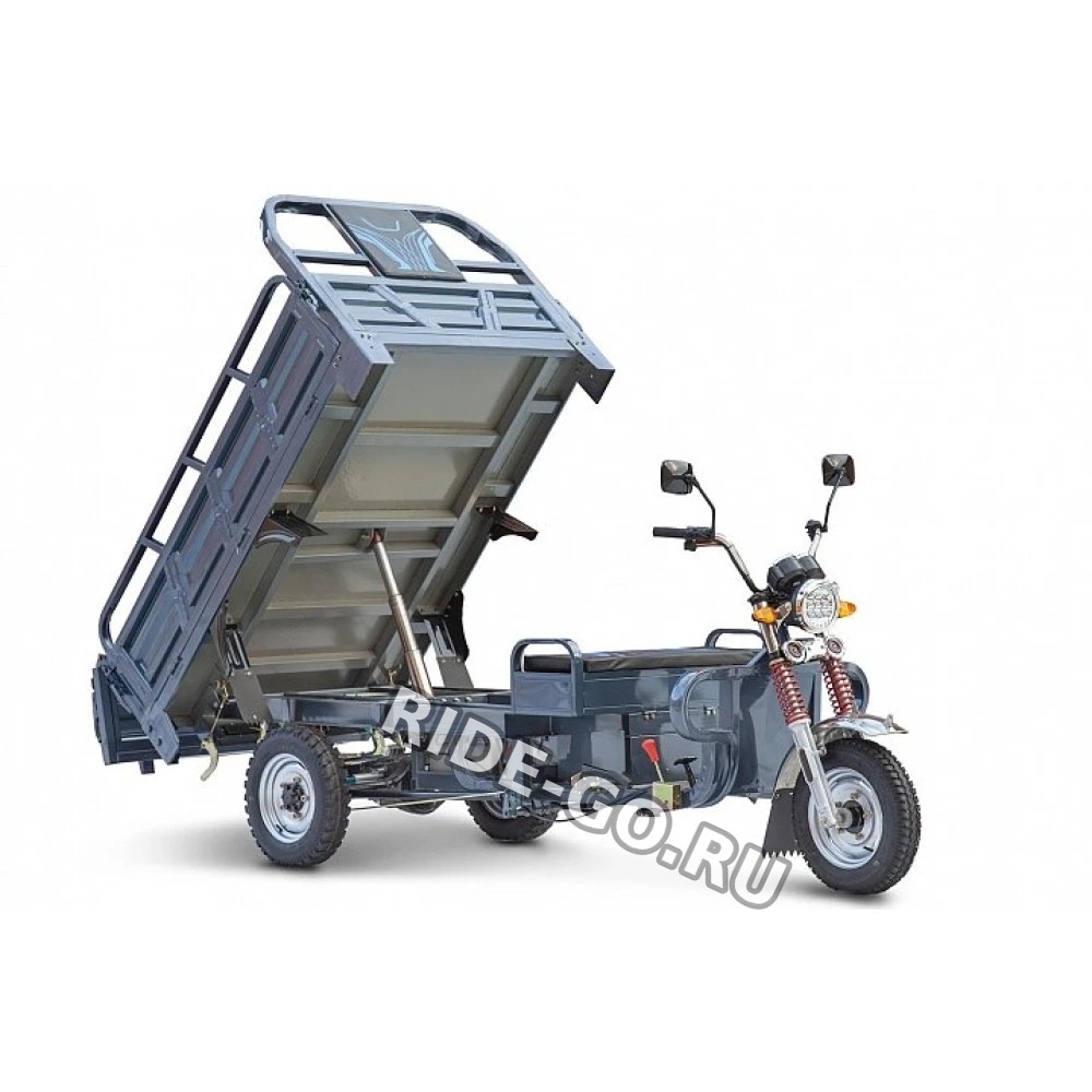 Грузовой электротрицикл Rutrike Титан 2000 ГИДРАВЛИКА 60V1500W серый