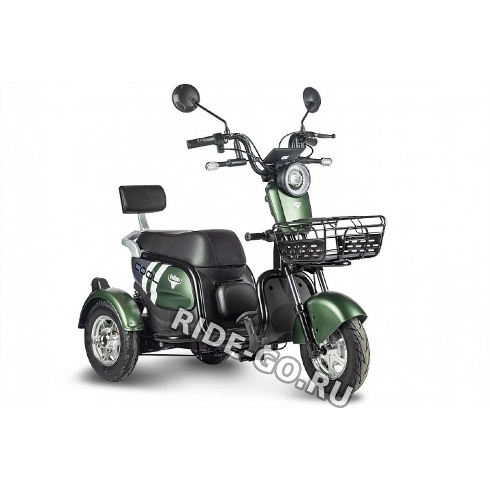 Электрический трицикл Rutrike Шкипер Trike Зеленый