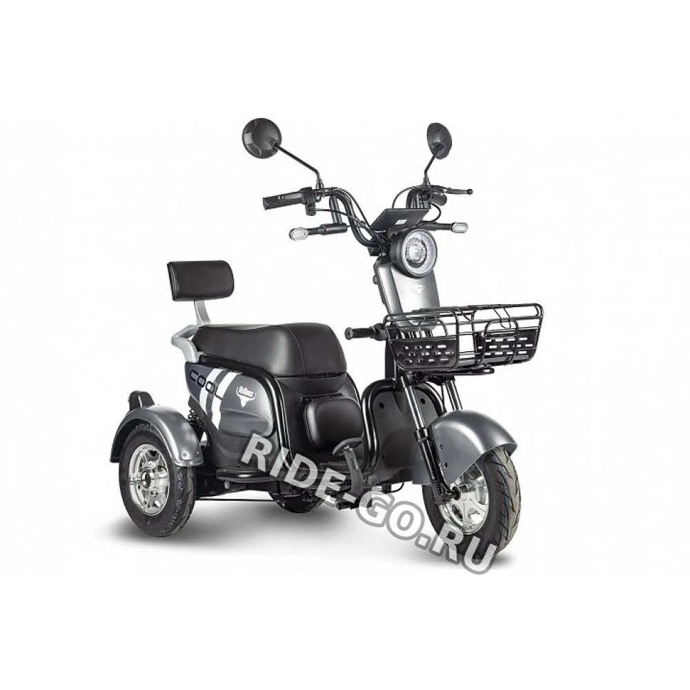 Электрический трицикл Rutrike Шкипер Trike Cерый