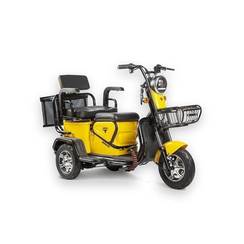 Электрический трицикл Rutrike Навигатор Желтый