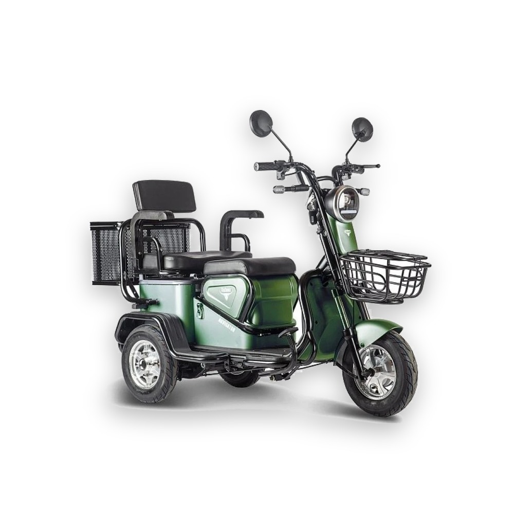 Электрический трицикл Rutrike Навигатор Зеленый