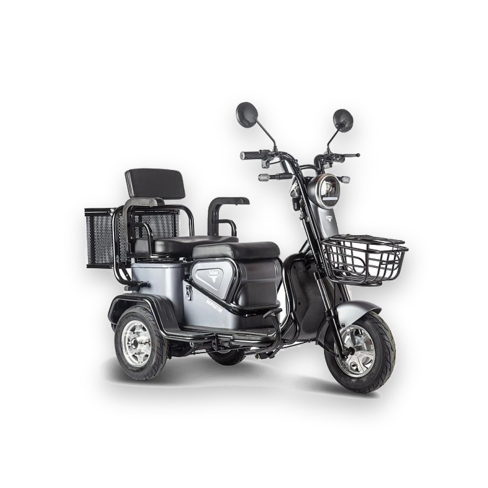 Электрический трицикл Rutrike Навигатор Серый