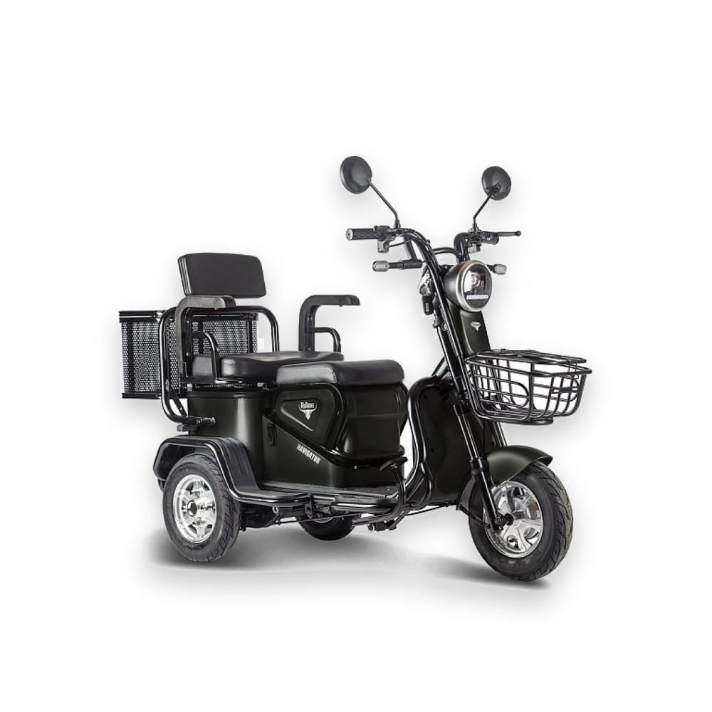 Электрический трицикл Rutrike Навигатор Черный
