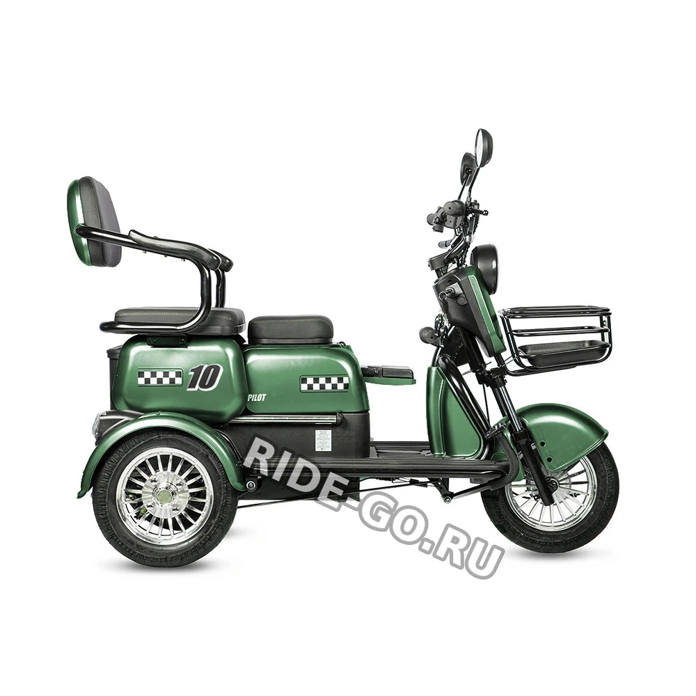 Электрический Трицикл Rutrike Бумеранг Зеленый