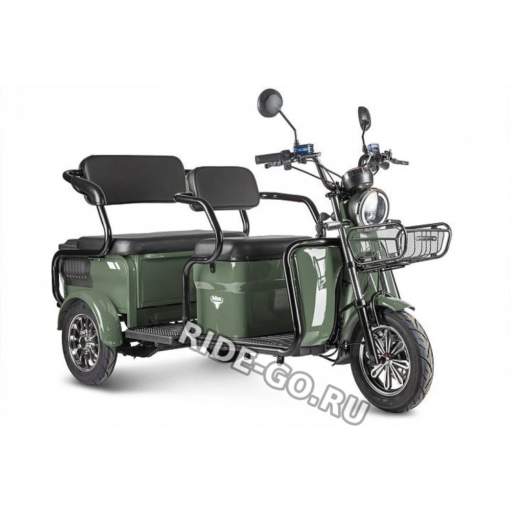 Электрический Трицикл Rutrike Экипаж Люкс Trike Зеленый