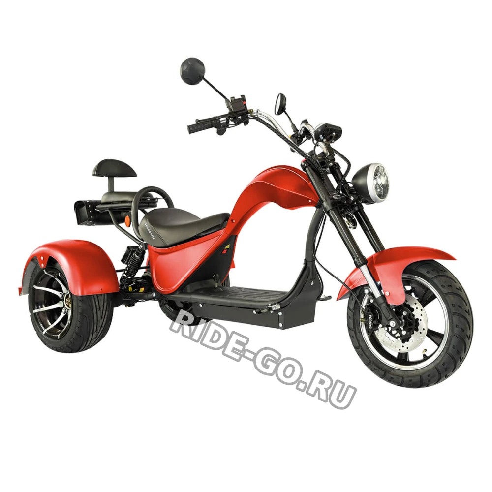 Электроскутер CityCoco SKYBOARD TRIKE CHOPPER-4000 PRO FAST Trike Красный