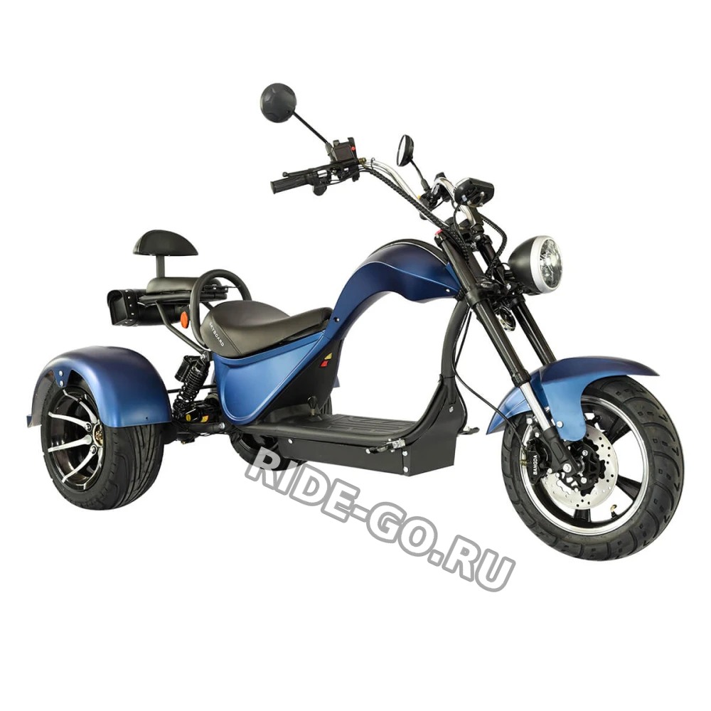 Электроскутер CityCoco SKYBOARD TRIKE CHOPPER-4000 PRO FAST Trike Синий