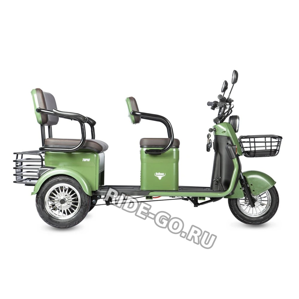Электротрицикл Rutrike Топик Зеленый