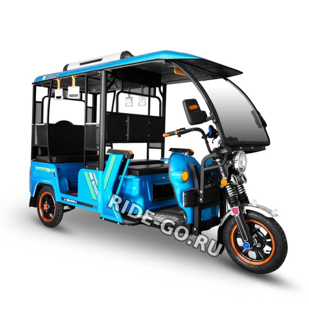 Электротрицикл GreenCamel Пони Рикша (1000W, 30 км/ч) крыша, дифф Trike