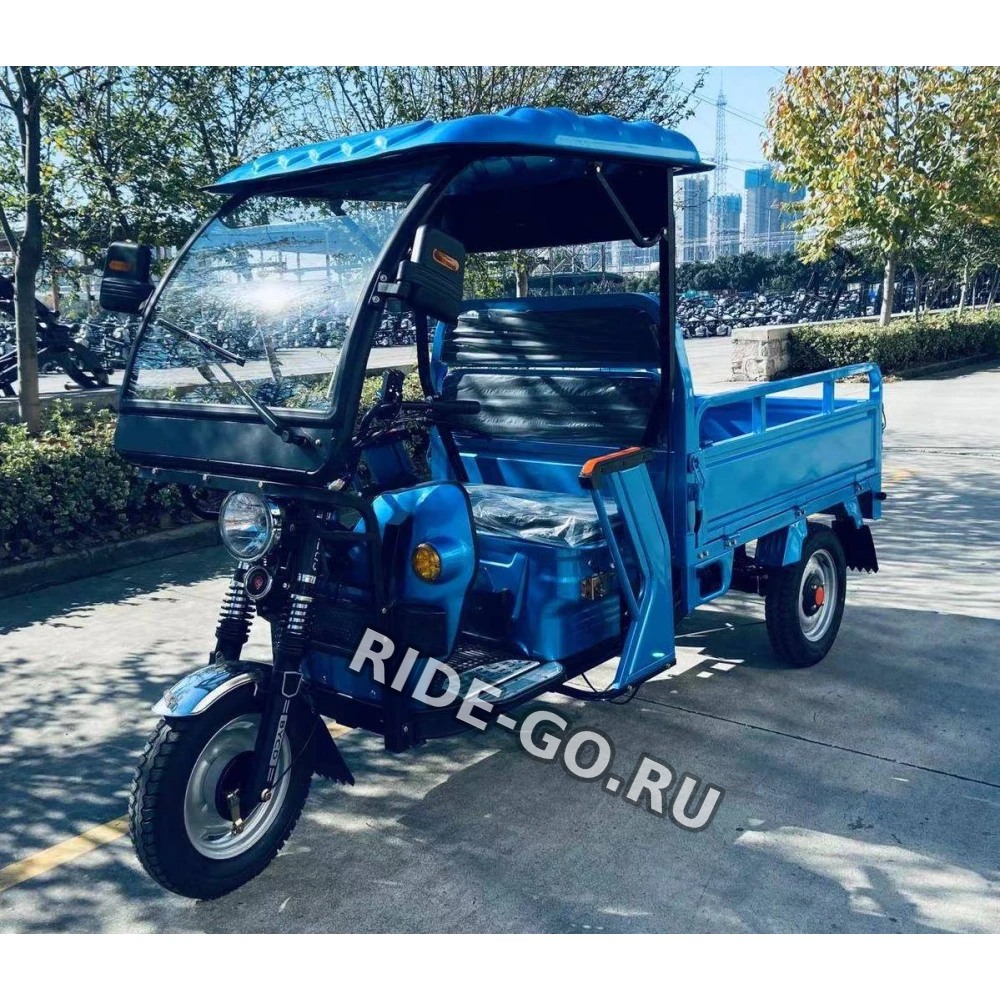 Электротрицикл грузовой GreenCamel Тендер 2 B1500 (60V 1000W) крыша, понижающая