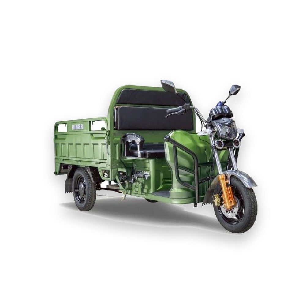 Грузовой электротрицикл Rutrike Гибрид 1500 60V1000W32Ah Зеленый