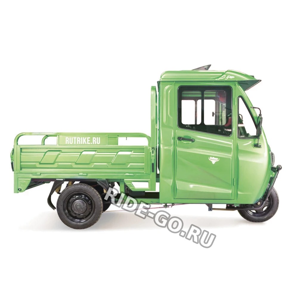 Грузовой электротрицикл Rutrike КАРГО Кабина 1500 60V1000W зеленый