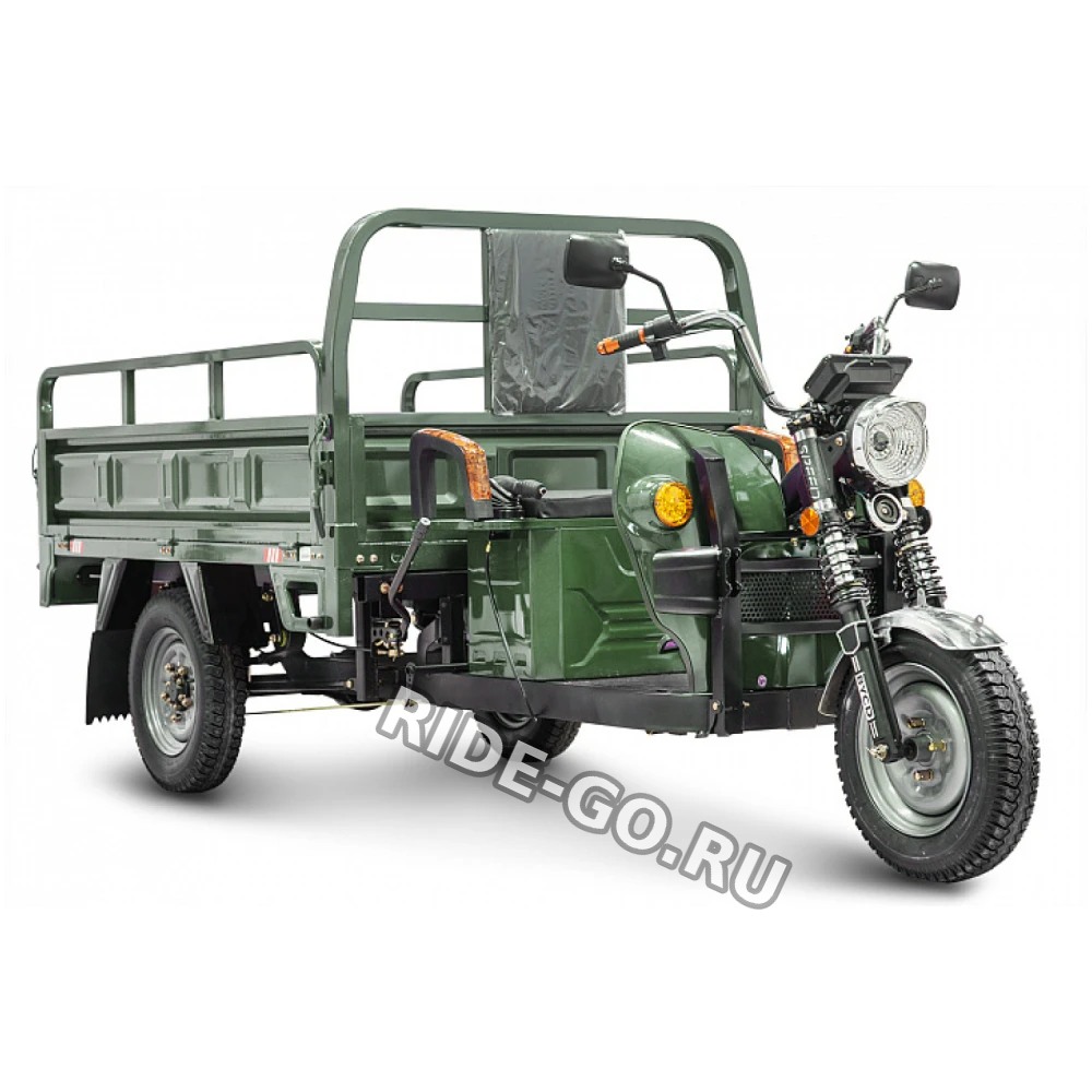 Грузовой электротрицикл Rutrike D4 1800 60V1500W зеленый