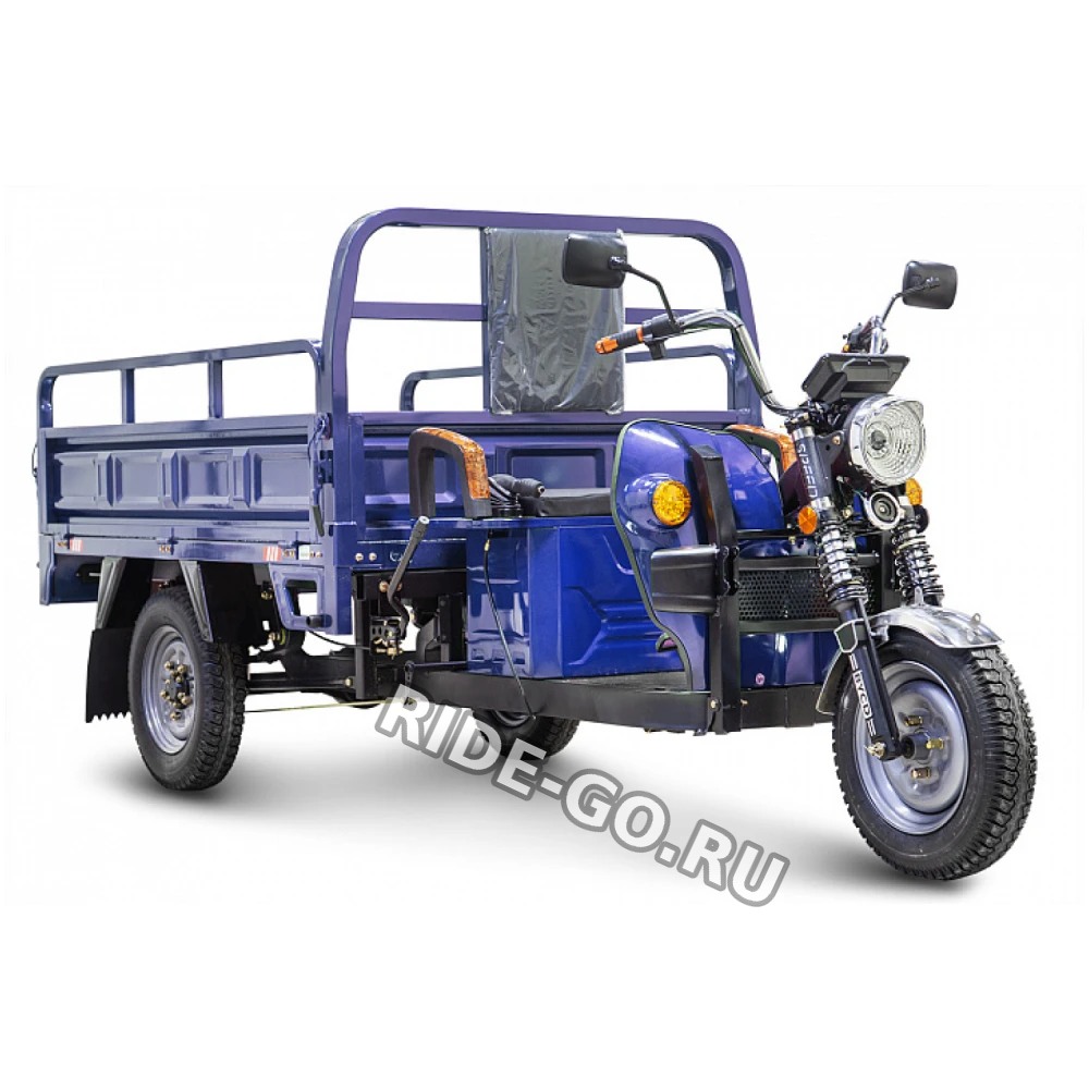 Грузовой электротрицикл Rutrike D4 1800 60V1500W синий