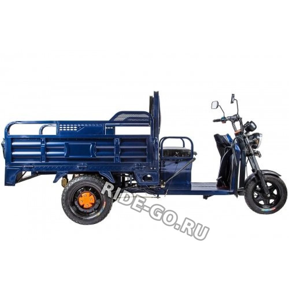 Грузовой электротрицикл Rutrike D2 1500 60V1000W синий