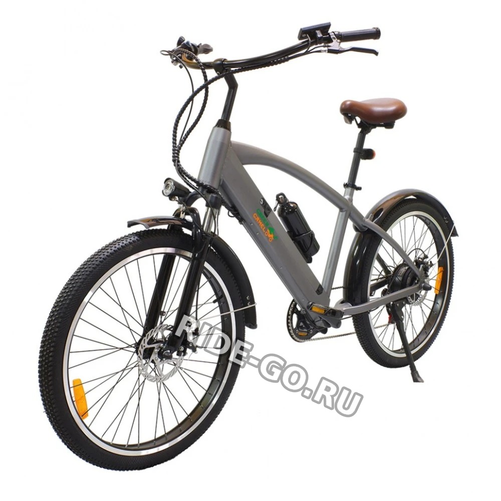 Электровелосипед GreenCamel Санта (R26 500W 48V 10Ah) серый