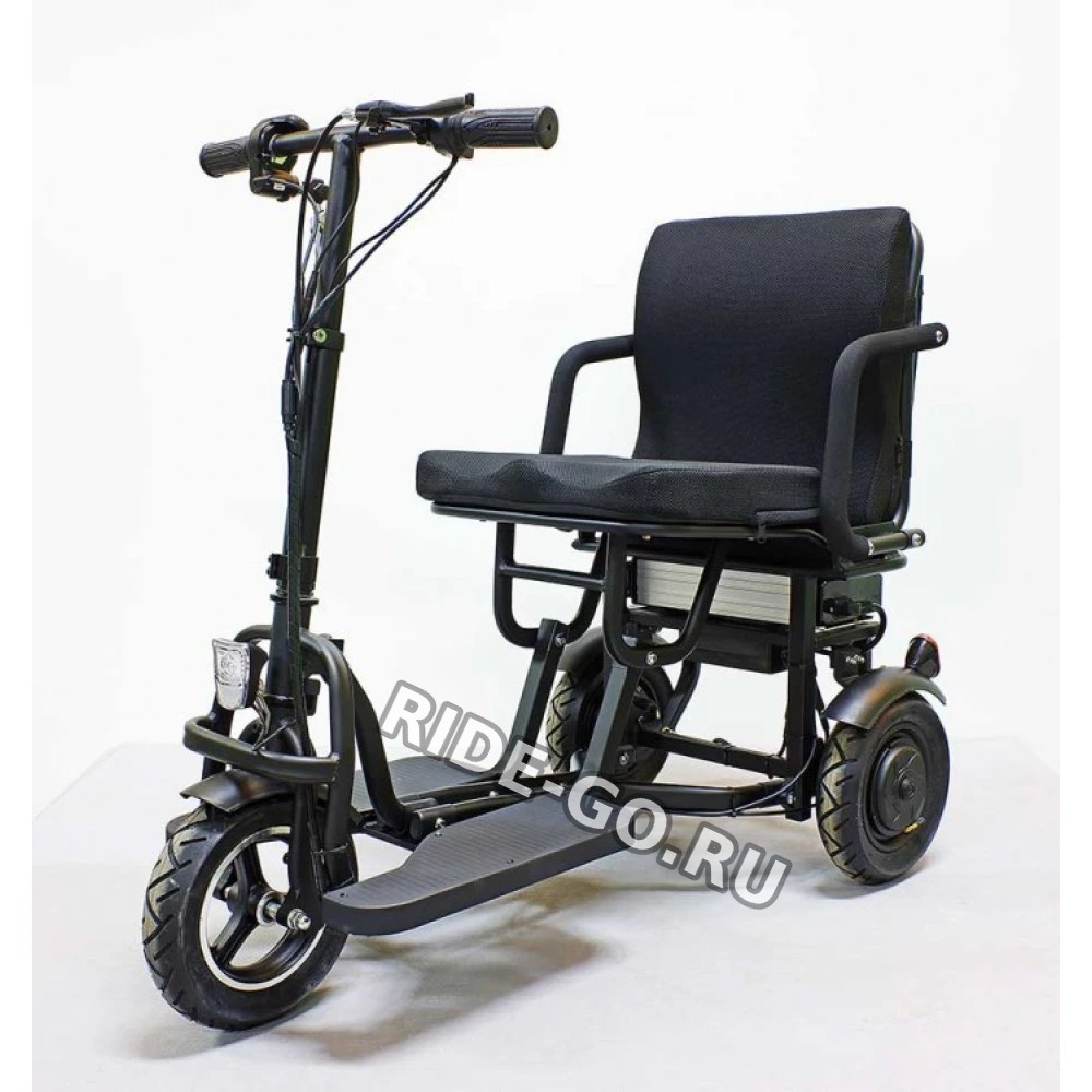 Электро трицикл GreenCamel Кольт V700 (48V 2x350W 10,4Ah) Trike черный