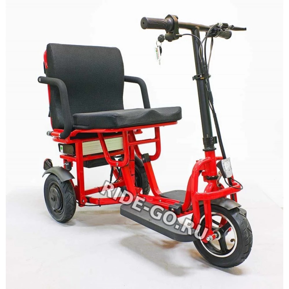 Электро трицикл GreenCamel Кольт V350 (48V, 350W) Trike красный