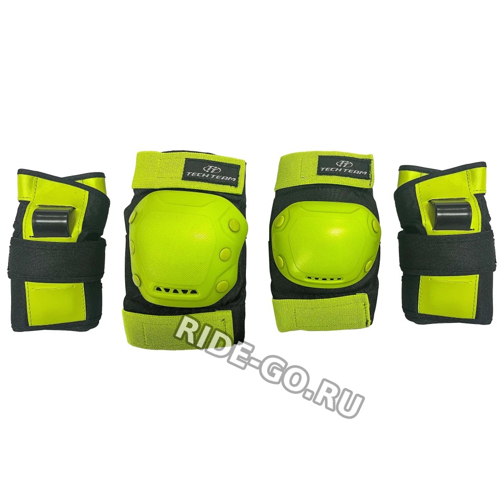 Набор защиты Tech Team Safety Line 900 салатовый (РАЗМЕР L)