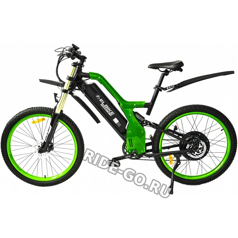 Электровелосипед ELBIKE TURBO R75 VIP зеленый
