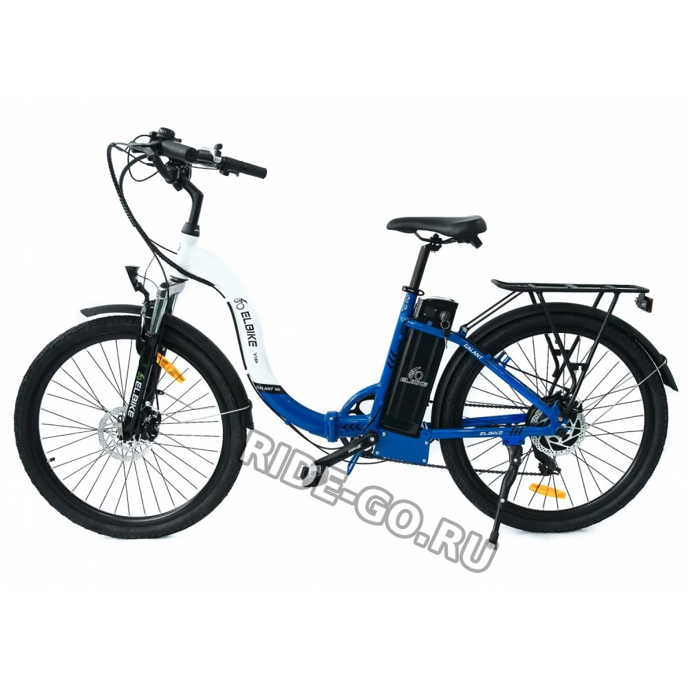 Электровелосипед ELBIKE GALANT BIG VIP 13 бело-синий