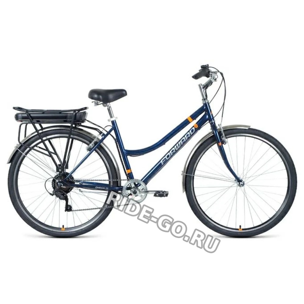 Электровелосипед Forward Omega 28 250W темно-синий