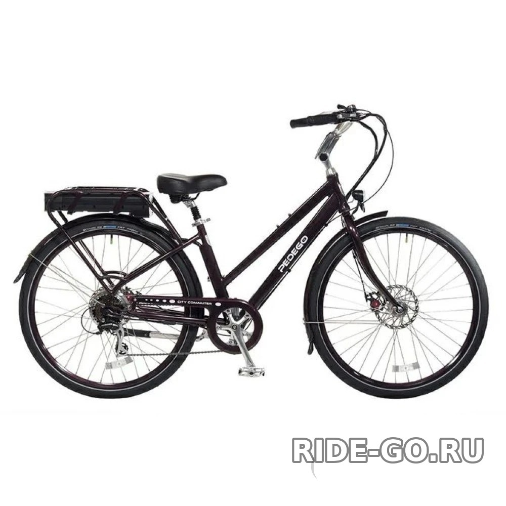 Электровелосипед Pedego City Commuter Step-THRU черный