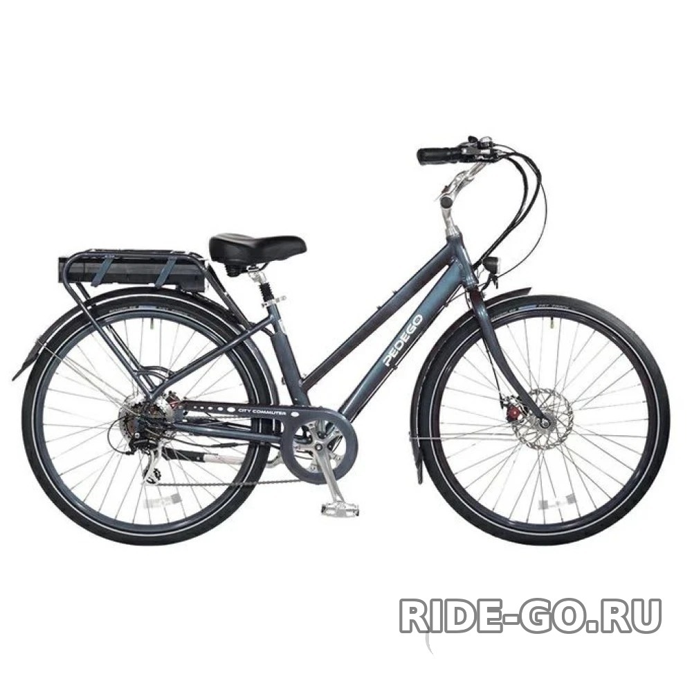 Электровелосипед Pedego City Commuter Step-THRU синий
