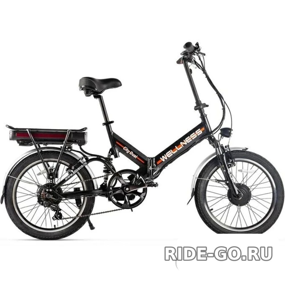 Электровелосипед Wellness CITY DUAL 700W черный