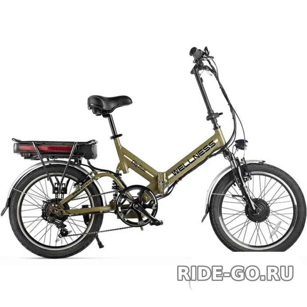 Электровелосипед Wellness CITY DUAL 700W хаки