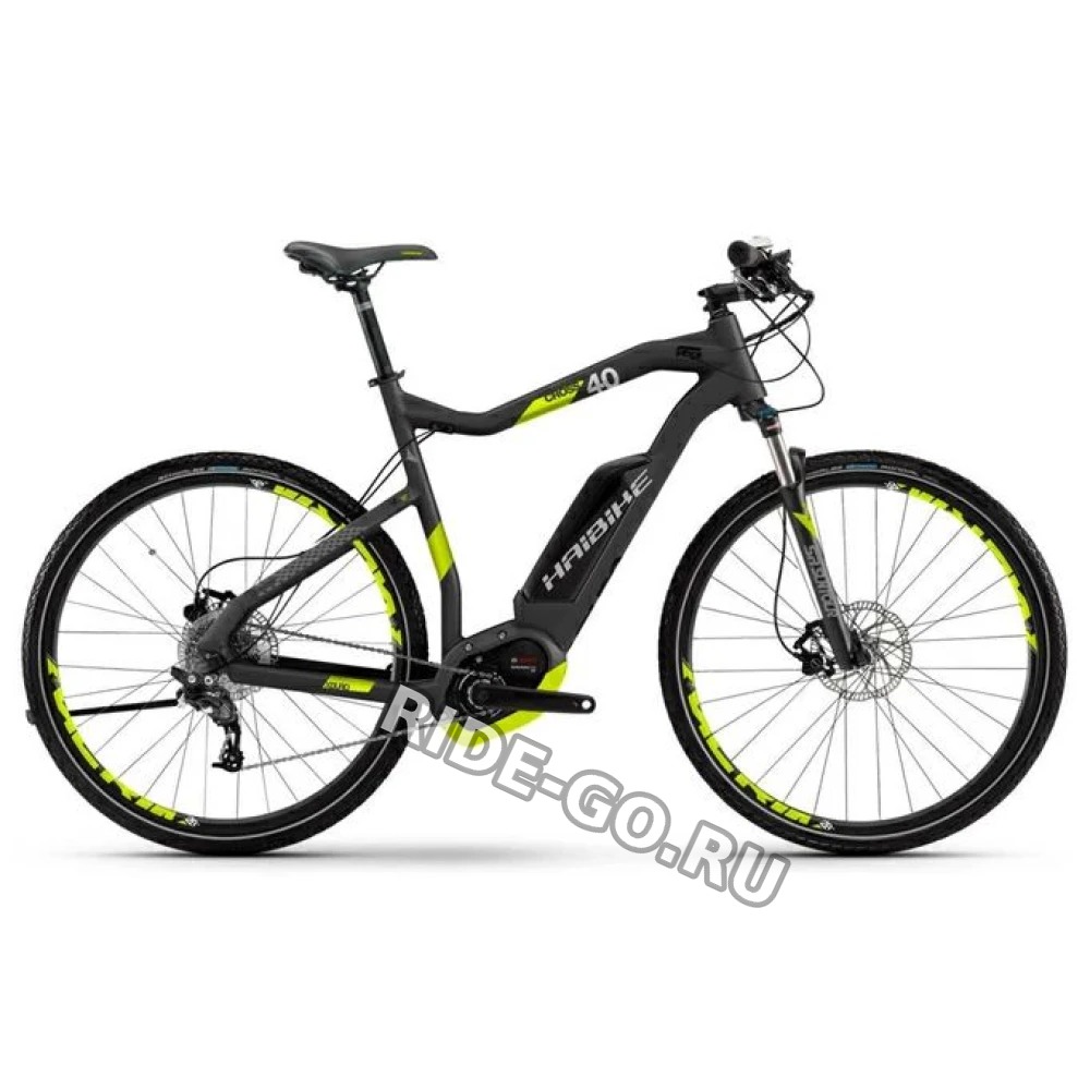 Электровелосипед Haibike XDURO Cross 4.0 черно-желтый